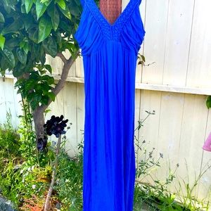 Cobalt Blue Maxi Dress-Small